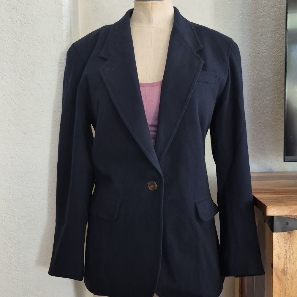 Vtg. Liz Sport, Wool Classic One Button Blazer